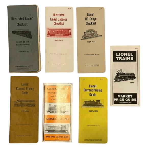 Lot of 7 Ladd April Publications Greenberg's Lionel Train Guides 1901 to 1988 - Picture 7 of 7